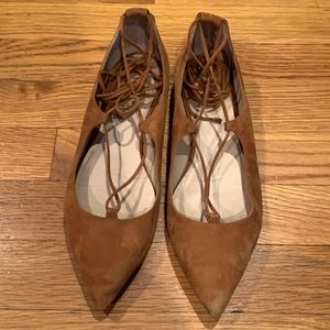 M.Gemi suede tie up flats